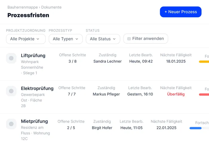 Automatische Fristenberechnung