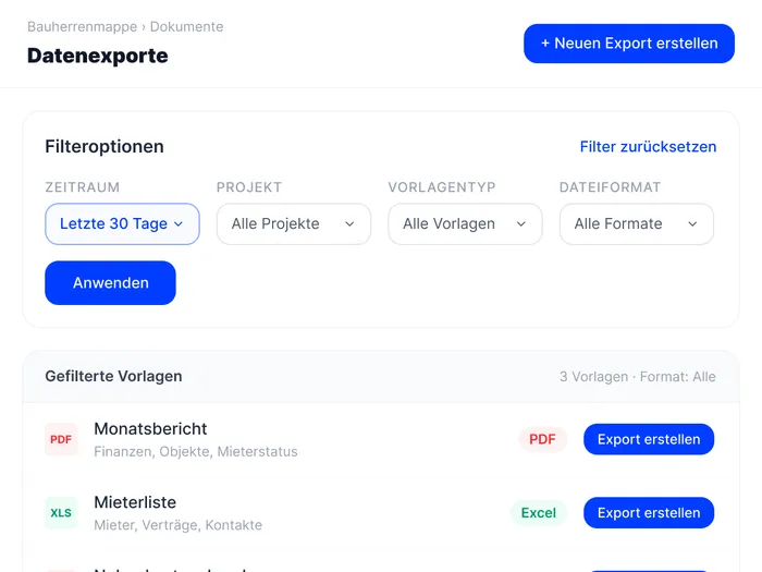 Gezielt filtern statt alles exportieren
